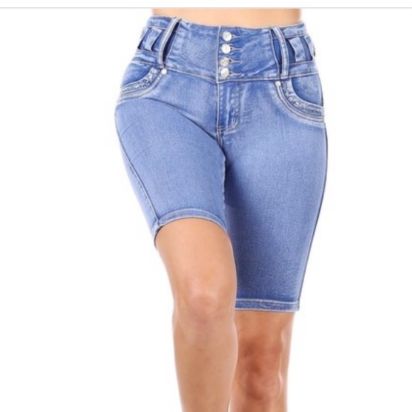 new Diva Star push up Colombian Bermuda shorts - Picture 1 of 3